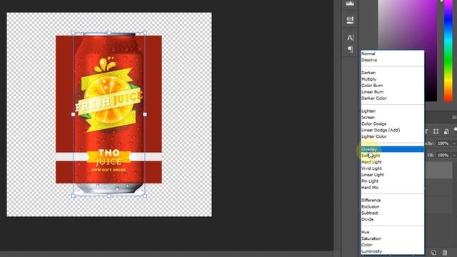 Placing The Label Design on a Can in Photoshop | Create CLIPPING MASK смотреть онлайн