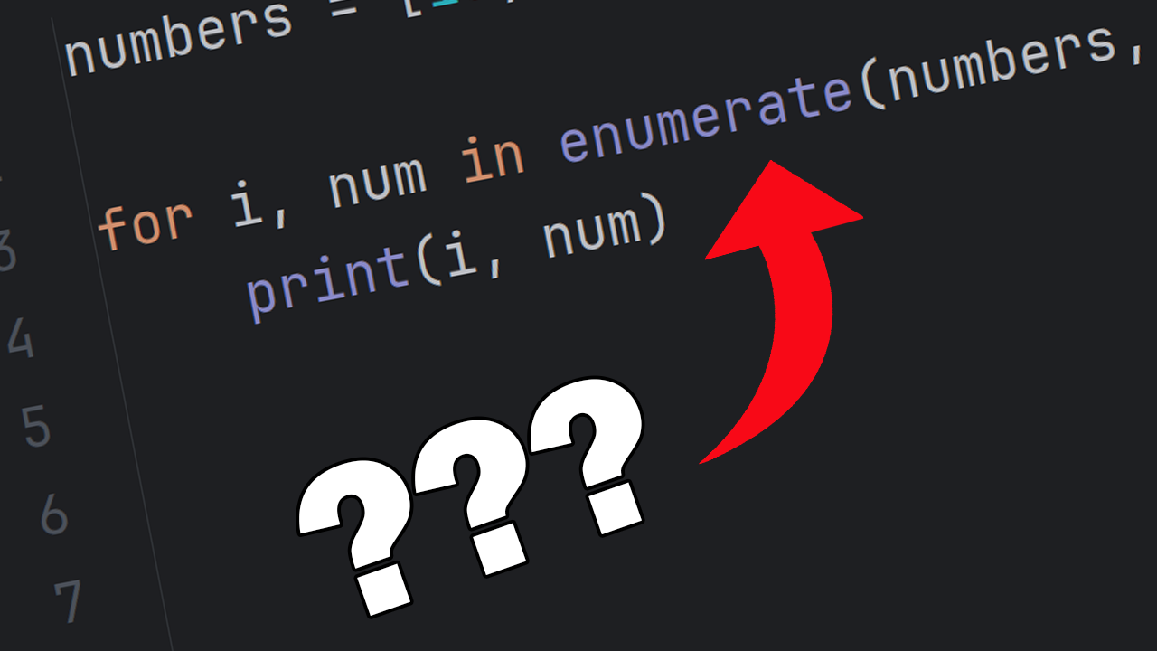 Функция enumerate() в Python смотреть онлайн
