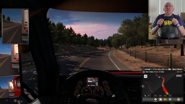 Grandpa Reacts to American Truck Simulator (with racing wheel) смотреть онлайн