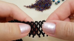 Колье из бисера и бусин. Простой мастер класс. Колье "Северное сияние"