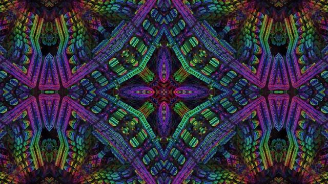Virtual Rave Visuals 006 - The Fear VIP- 4K 60fps Psychedelic Rainbow Fractals смотреть онлайн