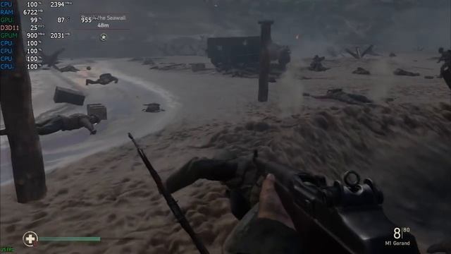 Call of Duty: WWII на слабом ноутбуке смотреть онлайн