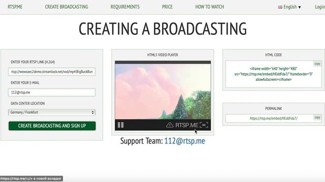 RTSP.ME - the best ways to stream RTSP on the page. How to embed RTSP into HTML5? смотреть онлайн