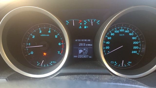 Расход топлива Ланд Крузер 200 V-4.7 зимой в городском режиме. смотреть онлайн