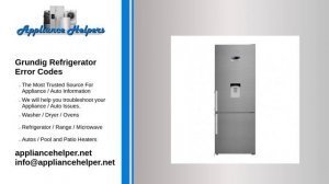 Grundig Refrigerator Error Codes
