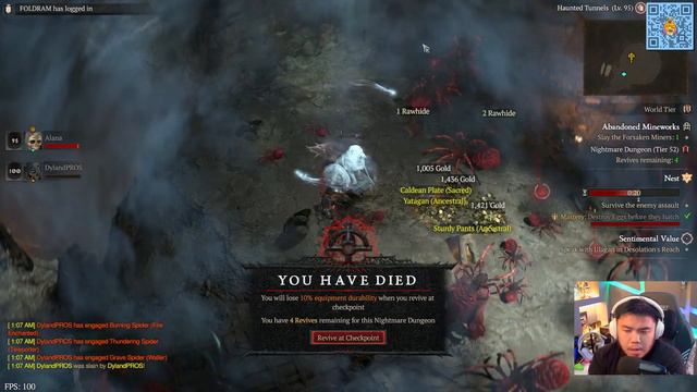 NIGHTMARE CARI EQUIP UNIQUE! Party Level 100 - Diablo 4 Indonesia смотреть онлайн