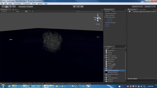 Building A Game In Unity Part 4: Projectiles and Particle Effects Tutorial 1/4 смотреть онлайн