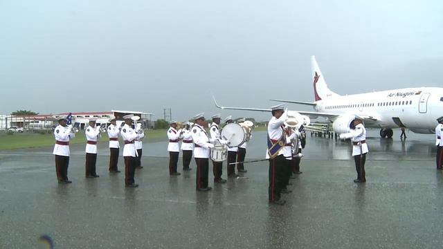 Fijian PM arrive in the Solomon Island смотреть онлайн