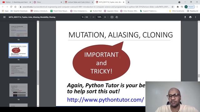 Python - 10. Lists, Aliasing, Mutability and Cloning - Concepts of Programming Languages смотреть онлайн