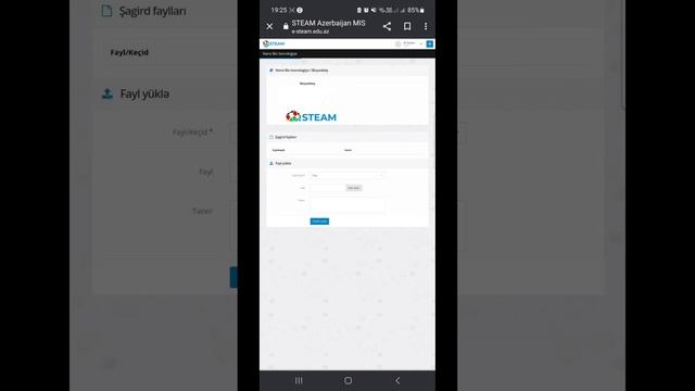 Şagirdlərin " steam.edu.az" saytına hazırladıqları işləri yükləmə qaydası смотреть онлайн