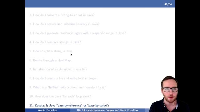 Java - Die 10 meistgesehenen Fragen auf Stack Overflow (11/10) смотреть онлайн