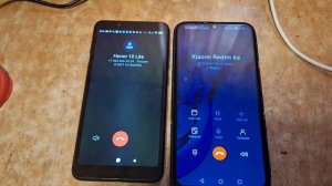 Xiaomi Redmi 6a Incoming call Honor 10l ite Outgoing call