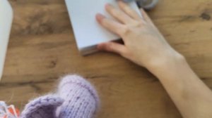 Чепчик с ушками спицами/ с рожками /для взрослых /женский из ангоры/ пуха норки