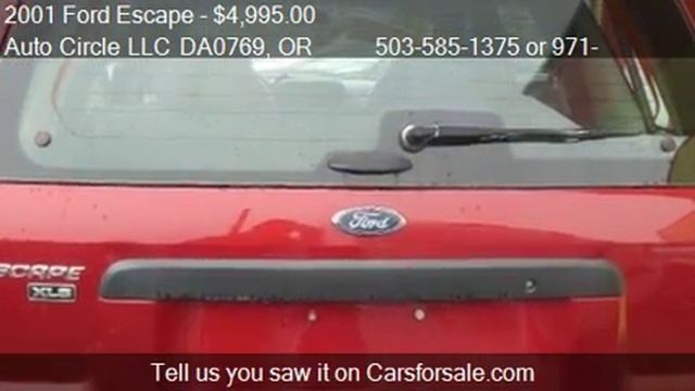 2001 Ford Escape XLS 4WD - for sale in Salem, OR 97317 смотреть онлайн
