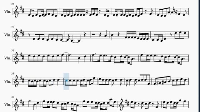 Violin Sheet Music: How to play Crying for Rain (Domestic na Kanojo) by Minami