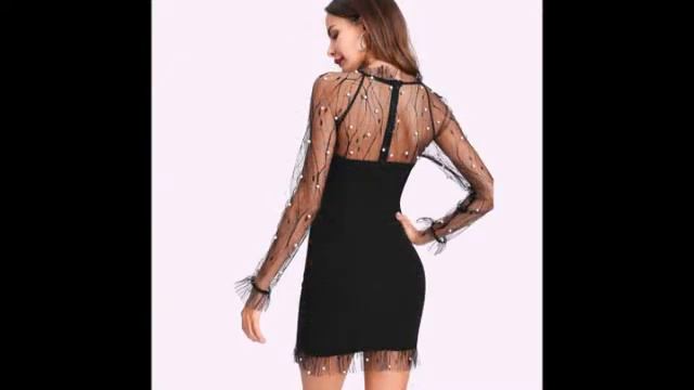 Одежда с AliExpress - Красивое платье черный жемчуг смотреть онлайн