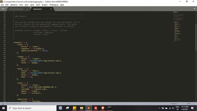 Laravel Logging Tutorial смотреть онлайн