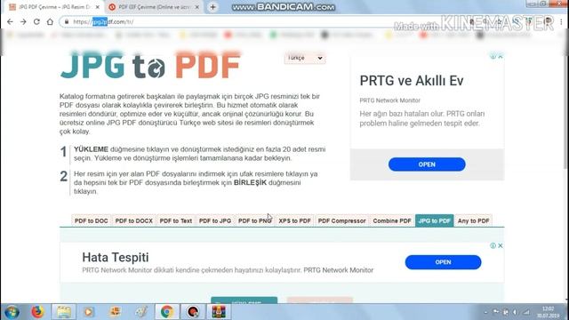 PDF Yİ JPG, GIF, PNG VE BMP 'YE DÖNÜŞTÜRME смотреть онлайн