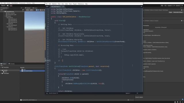 Unity C# - How to get child gameobjects (+ Extension Methods) смотреть онлайн
