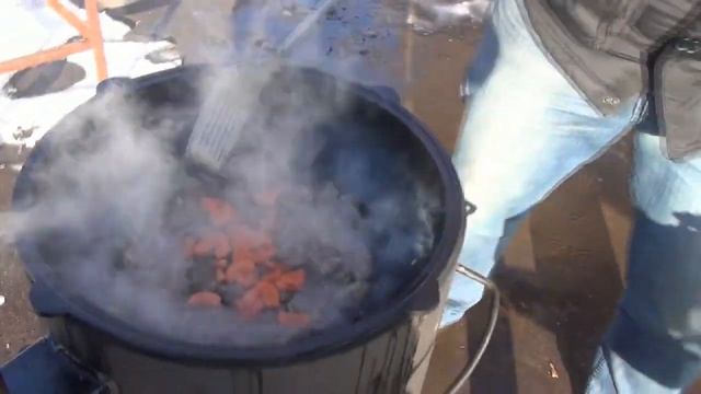 Мясо в казане - новый рецепт! смотреть онлайн