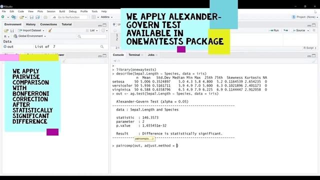 Heteroscedastic ANOVA Tests in R Using RStudio смотреть онлайн