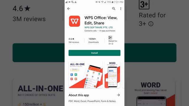 INSTALLING WPS OFFICE IN YOUR ANDROID PHONE | WORD | EXCEL | POWERPOINT смотреть онлайн