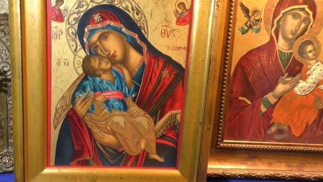 Иконы.Коллекционные.Богоматерь Страстей.Ласкающая.Фарфоровые Брендовые.Германия