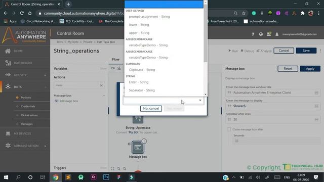 Automation Anywhere A360 | String operations смотреть онлайн