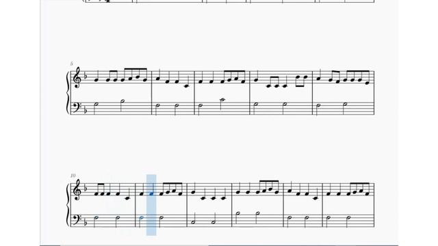 Miss Polly Had A Dolly Piano Sheet Music Easy Beginner смотреть онлайн