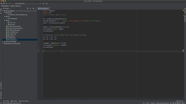Cropping di immagini in OpenCV Python смотреть онлайн