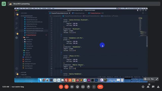 React || Part 07 - Product Card Continue || Full Stack E-Commerce Web App смотреть онлайн