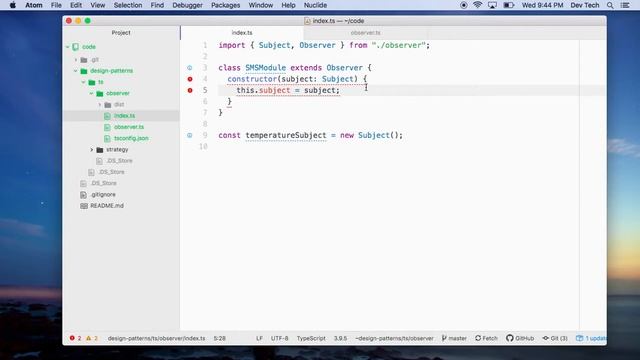 Padrão de Projeto Observer em Typescript смотреть онлайн