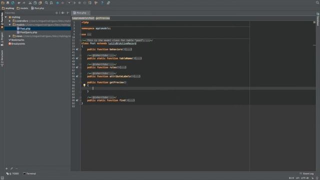 Creating a blog with Yii2 + MySQL смотреть онлайн