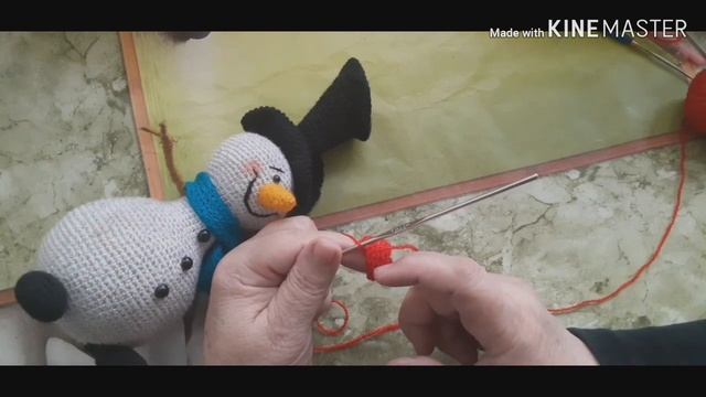 Снеговик в шляпе. МК. Часть 2 смотреть онлайн