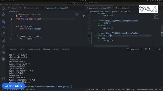 Demo de pre-commit смотреть онлайн