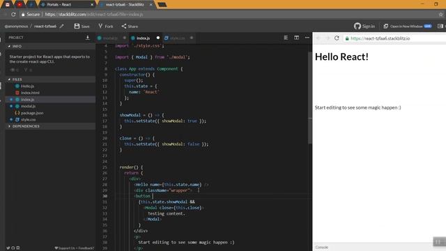 30) Portal | Learn React js in Tamil смотреть онлайн