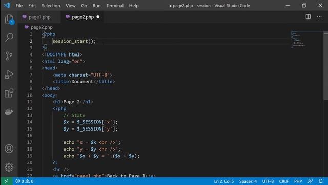 PHP 6 Session Variable смотреть онлайн