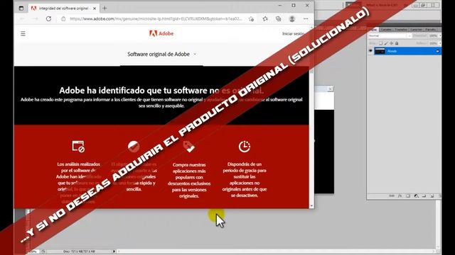 Solución Adobe ha identificado que tu software no es original смотреть онлайн