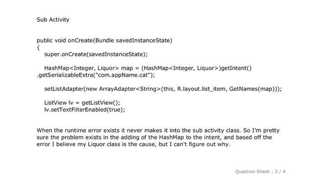 Android : AndroidRuntime error: Parcel: unable to marshal value смотреть онлайн