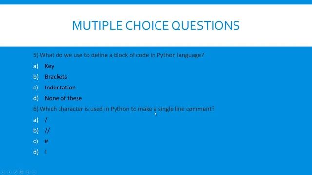 Python Programming in Tamil | MCQs in Python Language смотреть онлайн