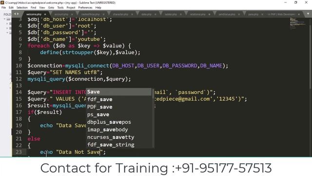 data store in MySQL table using PHP| Web Development full Course смотреть онлайн