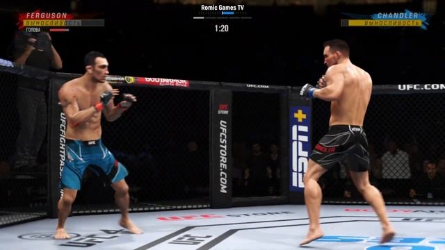 EA Sports UFC 4 ➤ Тони Фергюсон / Tony Ferguson vs Майкл Чендлер / Michael Chandler смотреть онлайн