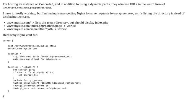 DevOps & SysAdmins: Nginx hosting with path appended to index.php смотреть онлайн