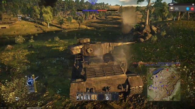 War Thunder Porsche Tiger 6.0 BR смотреть онлайн