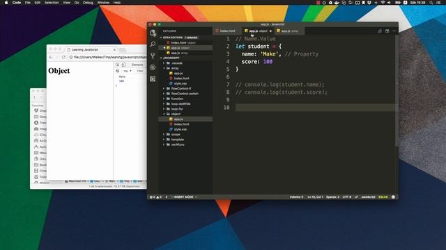 [JavaScript Base] Objeto | passo a passo смотреть онлайн
