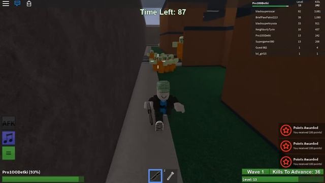Pro100 RoBlox. Zombie Rush - #1 Один против ВСЕХ! Игровое видео для детей, lat's play. смотреть онлайн