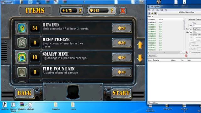 Fieldrunners 2 Cheat Engine coins hack! смотреть онлайн