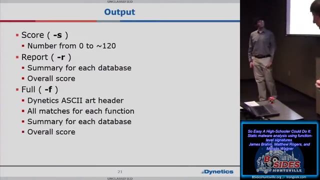 Track200 So Easy A High Schooler Could Do It Static malware analysis using function level signature смотреть онлайн