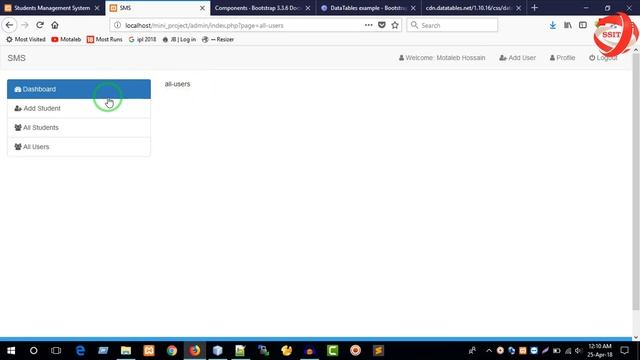 Project in PHP in Bangla Part 16 : Dynamic Interface Show Content in Dashboard смотреть онлайн