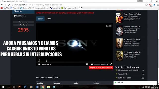 Angry Birds La Pelicula DVDRip Online│ Audio Latino │ Descarga │ Estreno 2016 смотреть онлайн
